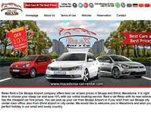 Tablet Screenshot of macedonia-car-rental.com